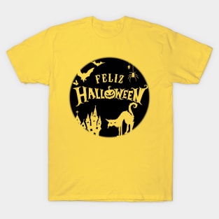 Feliz Halloween - moon design T-Shirt